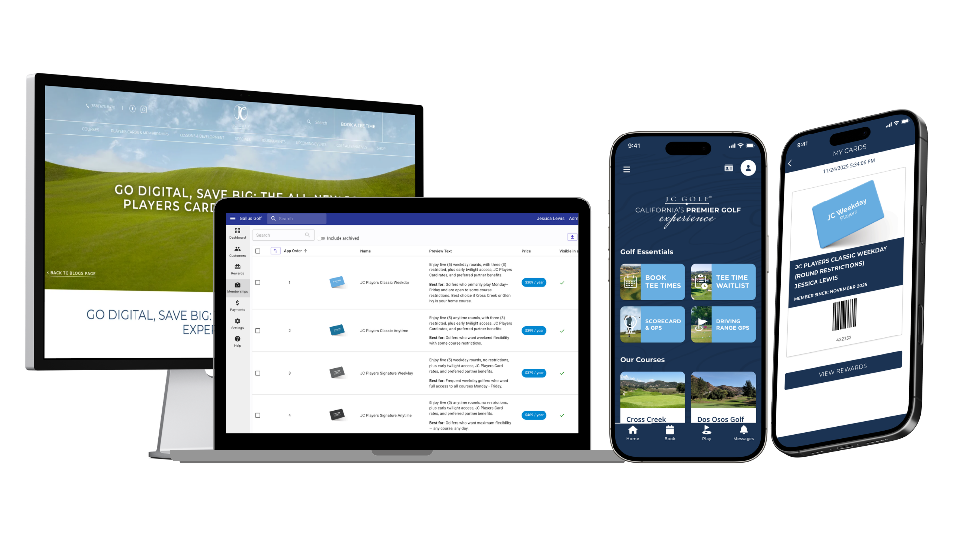 JC Players Card goes digital with Gallus Subscriptions