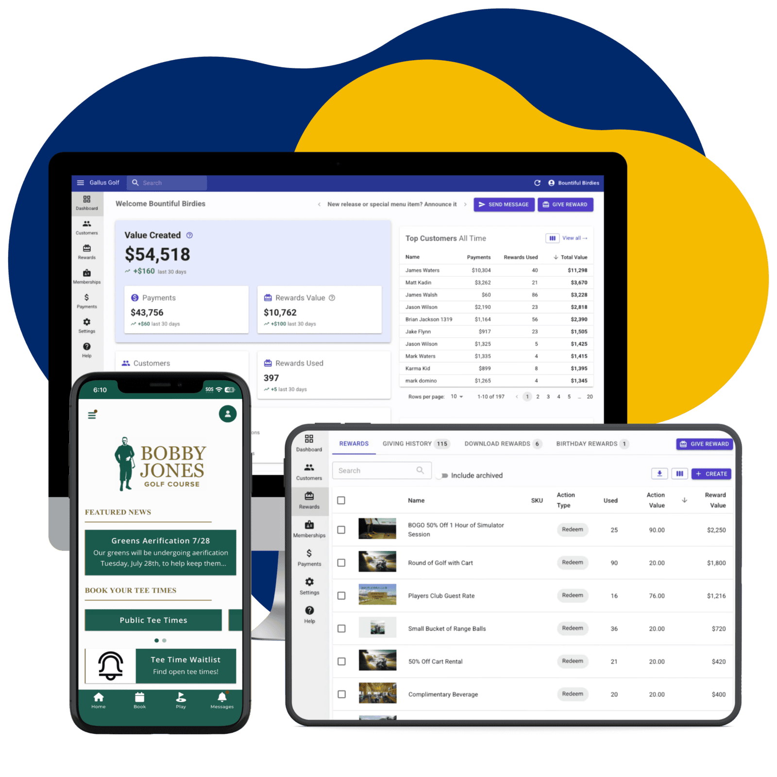 Gallus Golf Software Platform