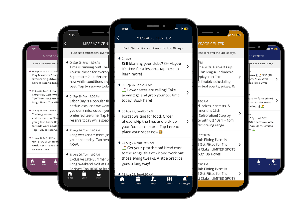 Message Center, inbox for push notifications mobile app feature