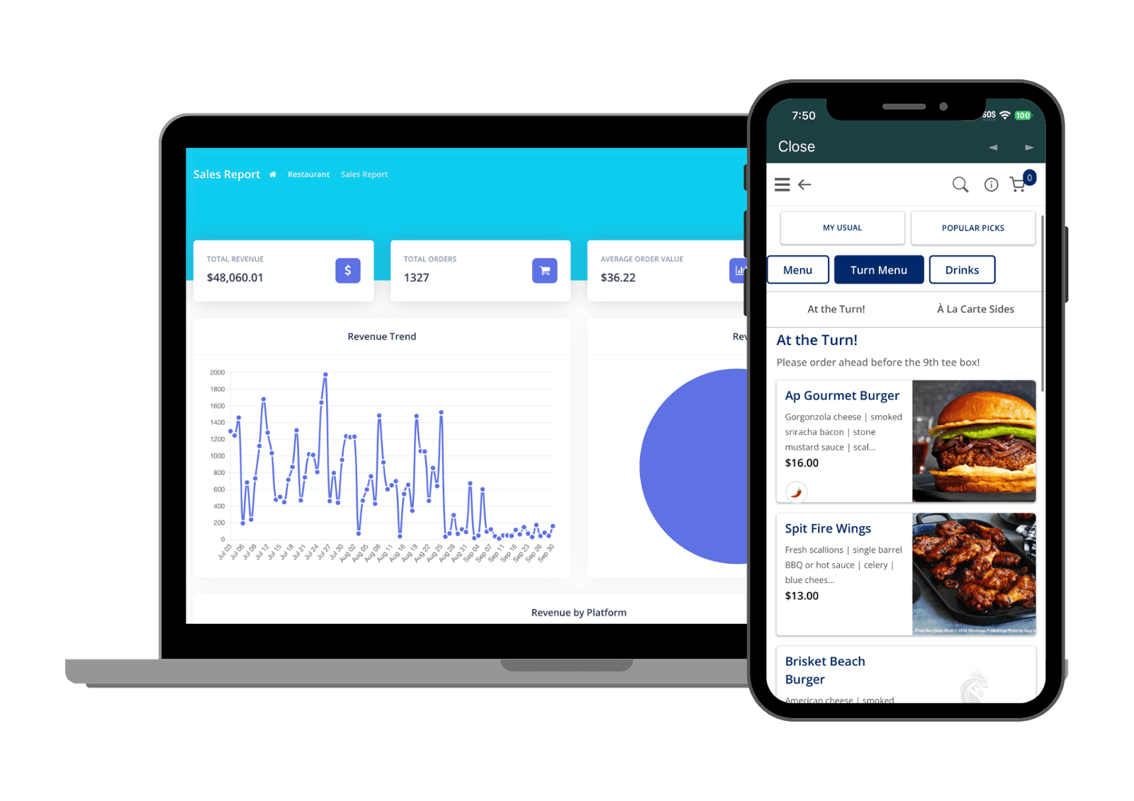 onTap, mobile Food & Beverage ordering