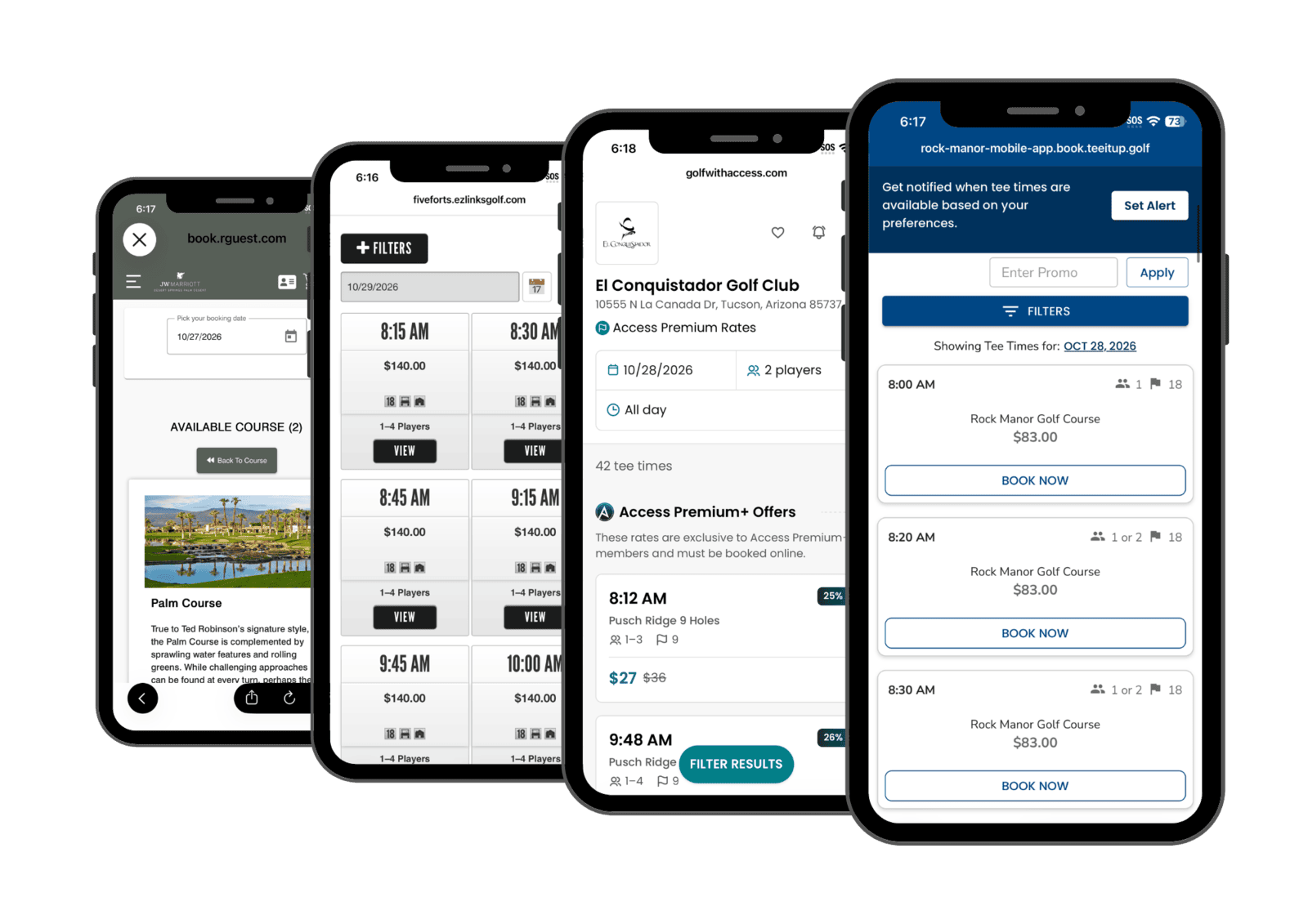 Golf Booking Engine providers can be dropped into any Gallus mobile app